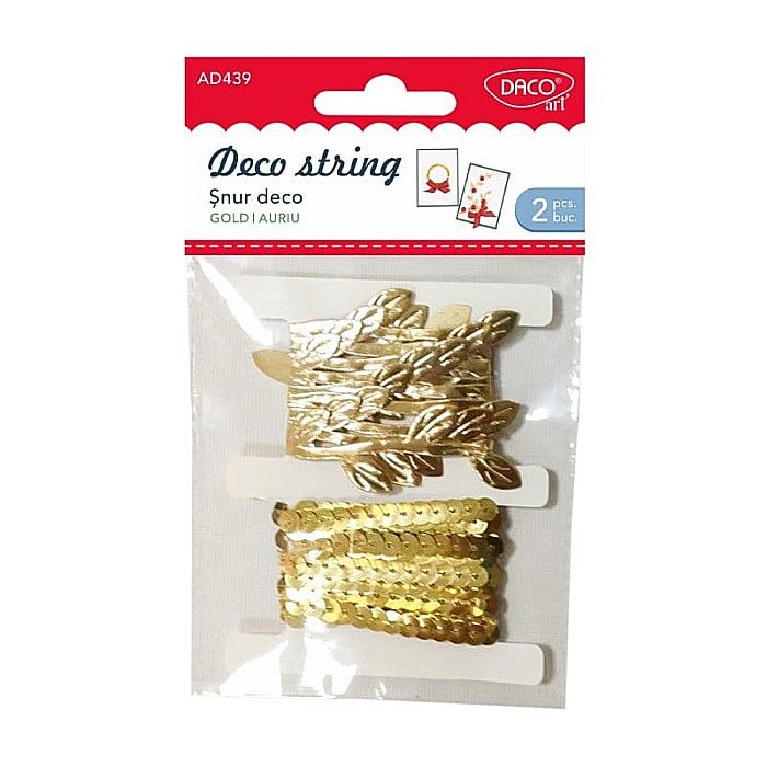 Accesorii craft snur deco auriu Daco [1]
