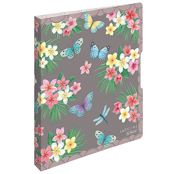 Caiet mecanic a4 2 inele 16mm ladylike butterflies 50044047 [1]