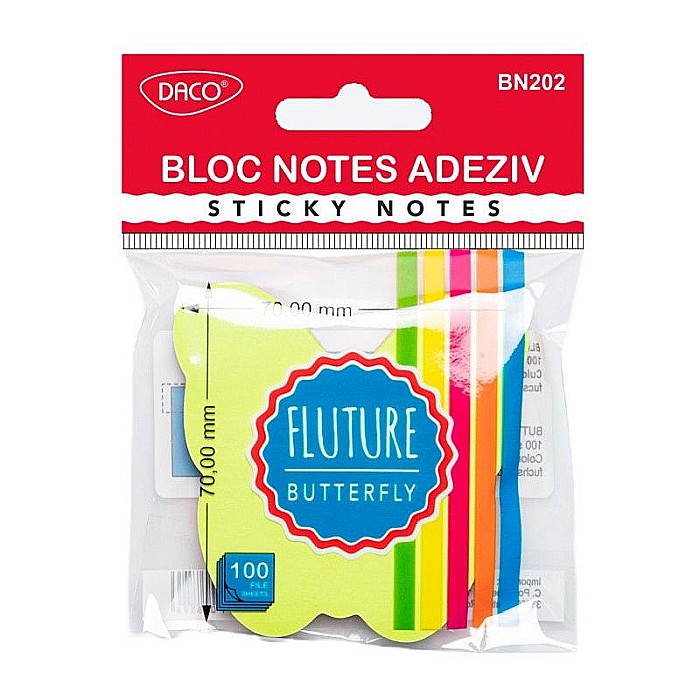 Bloc notes adeziv fluture daco bn202 [1]