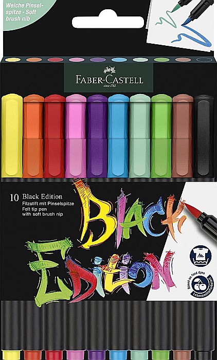 Brush pens black edition set 10 culori fc116451 [1]