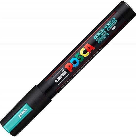 Marker uni pc-5m posca 18-25mm verde metalizat [1]