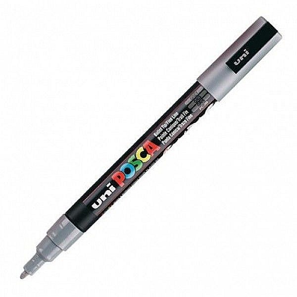 Marker uni pc-3m posca 09-13mm gri [1]