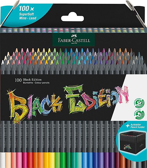 Creioane colorate 100 culori black edition fc116411 [1]