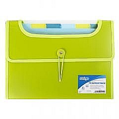 Dosar strigo extensibil a4 6 compartimente verde sf033 [1]