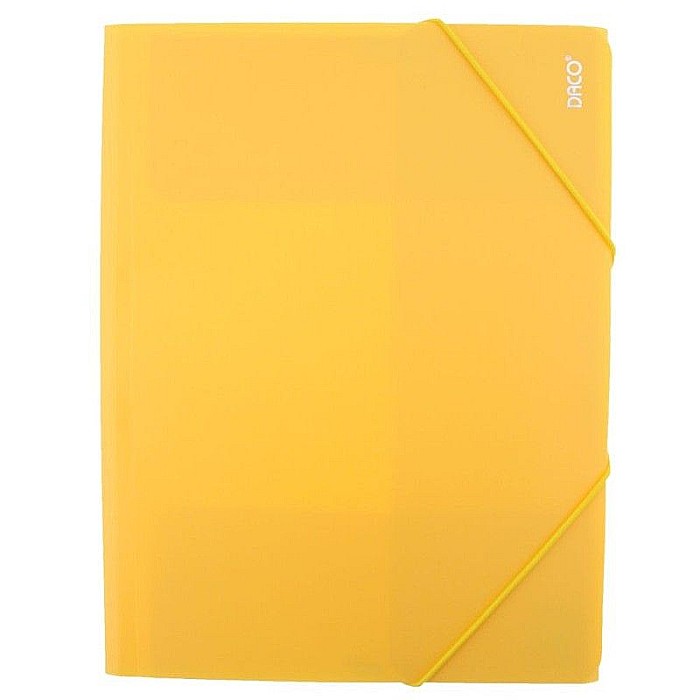 Mapa plastic cu elastic A4 Daco galben [1]