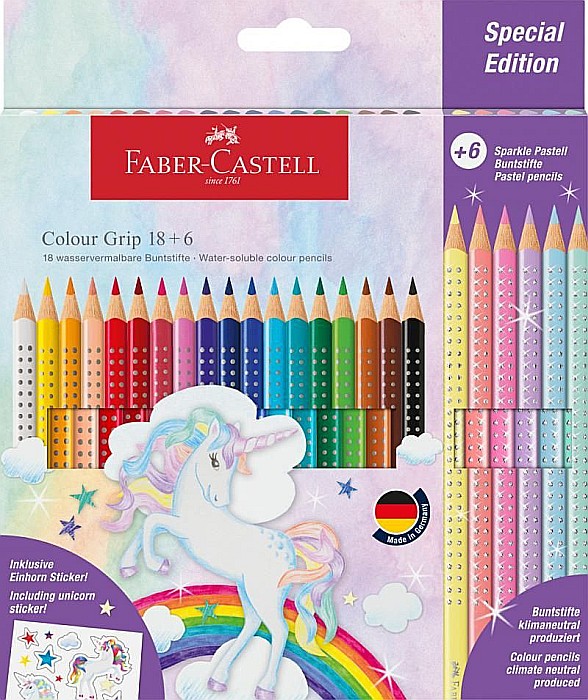 Set creioane colorate 18+6 cul grip 2001 unicorni fc201543 [1]