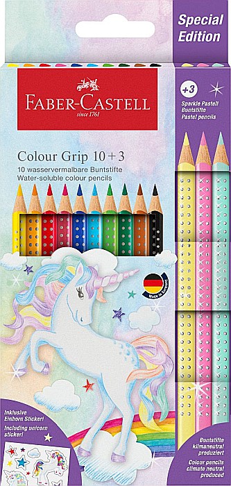 Set creioane colorate 10+3 cul grip 2001 unicorni fc201542 [1]