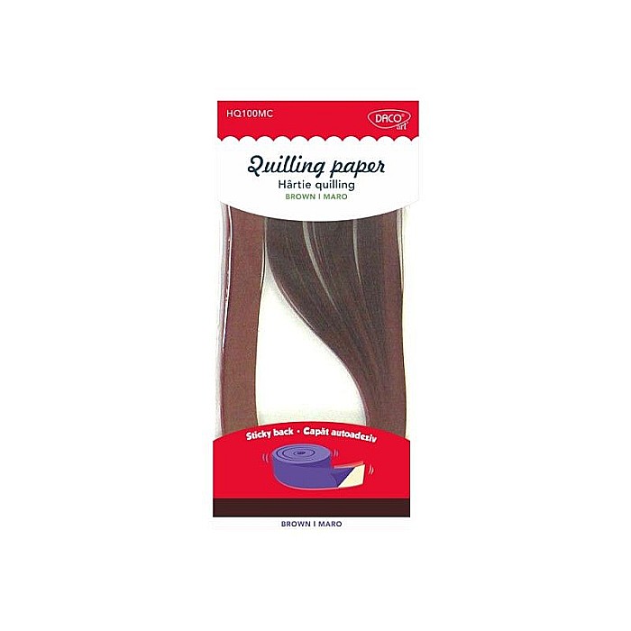 Hartie quilling aa maro 42.5x0.5cm 100/set daco hq100mc [1]