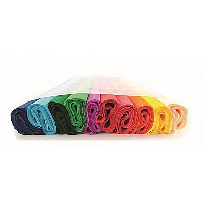 Hartie creponata hobby 50x200cm set 10 div cul 9485540 [1]
