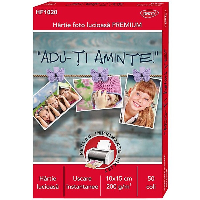 Hartie foto 10x15cm 200g 50 coli daco hf1020 [1]