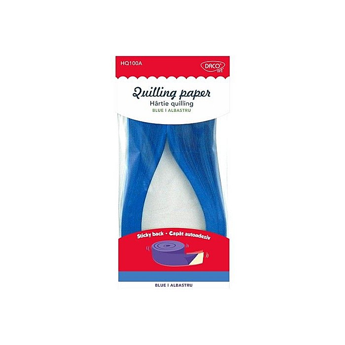 Hartie quilling aa albastru 42.5x0.5cm 100/set daco hq100a [1]