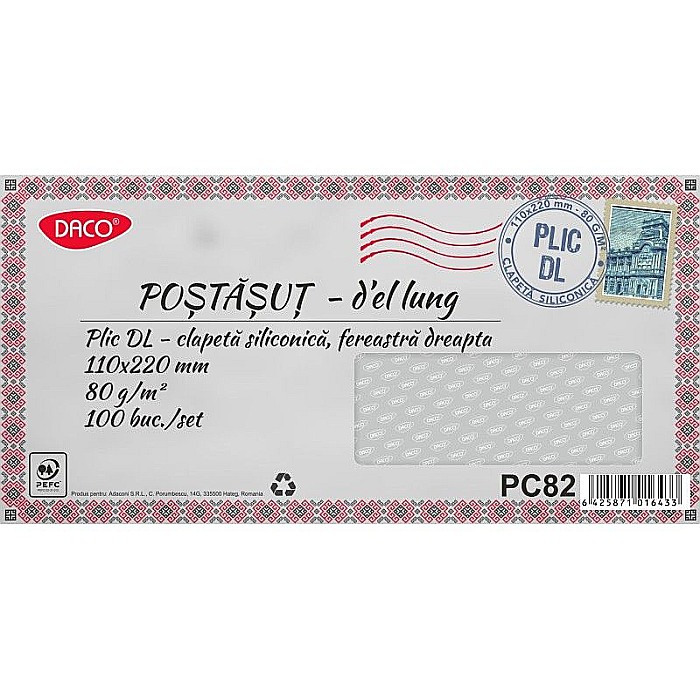 Plic dl siliconic fereastra dreapta set100 daco pc82 [1]