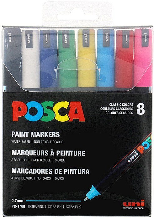 Posca pc-1mr xfine 8/set basic [1]