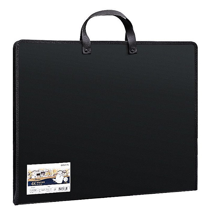 Servieta PP portofoliu pictura 440x350x35mm neagra Deli [1]