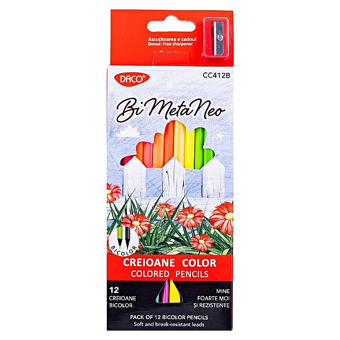 Creion color 12 bicolor bi menta neo daco cc412b [1]