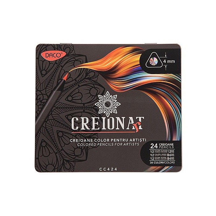 Creion color 24 cutie metalica daco cc424 [1]