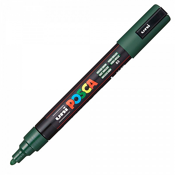 Marker uni pc-5m posca 18-25mm verde inchis [1]