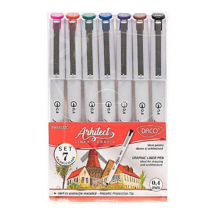 Pix daco liner grafic arhitect color set 7 px5507c [1]