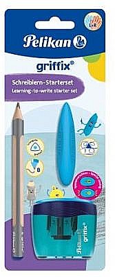 Set Griffix creion grafit radiera ascutitoare albastru Pelikan [1]