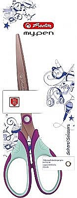 Foarfeca my pen varf ascutit 18cm lila/menta 50046744 [1]