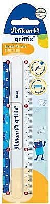 Rigla griffix transparenta cu doua scale 15cm 822275 [1]