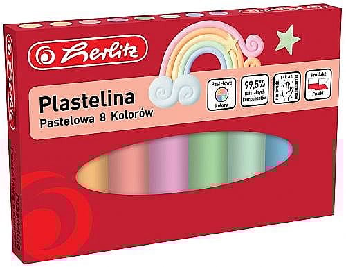 Plastilina herlitz set 8 culori pastel 9588880 [1]