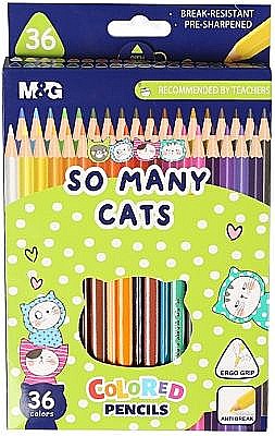 Creioane triunghiulare m&g so many cats 36 cul/set awp343a3 [1]