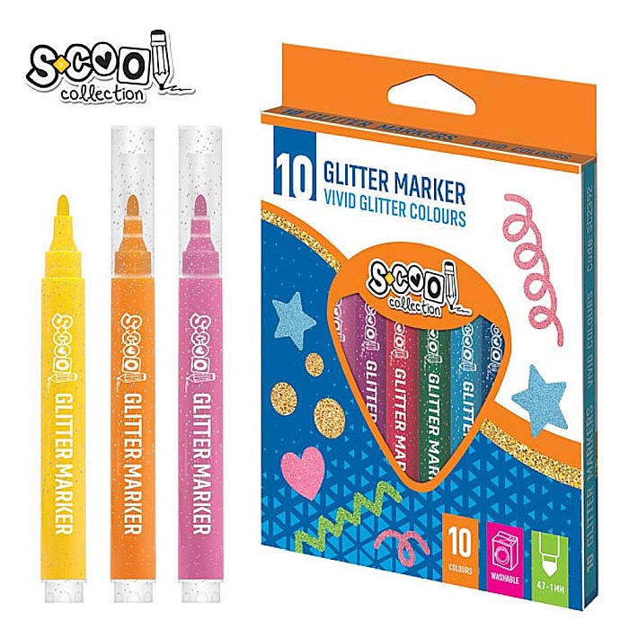 Markere cu sclipici 10 culori/set sc2392 [1]