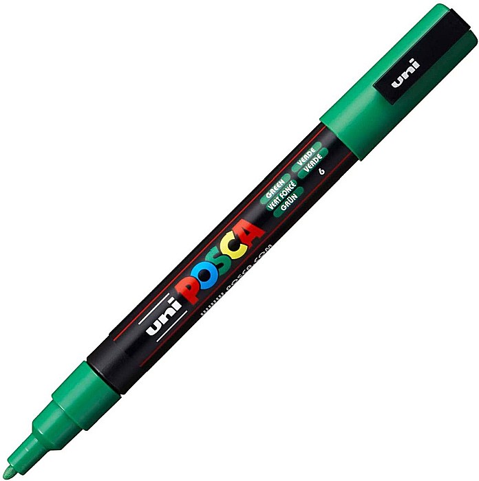 Marker uni pc-3m posca 09-13mm verde [1]
