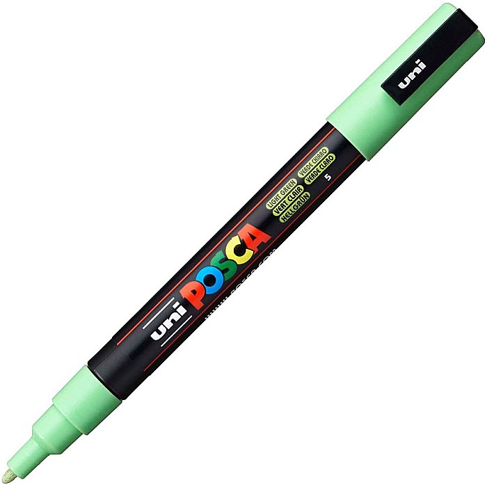 Marker uni pc-3m posca 09-13mm verde deschis [1]