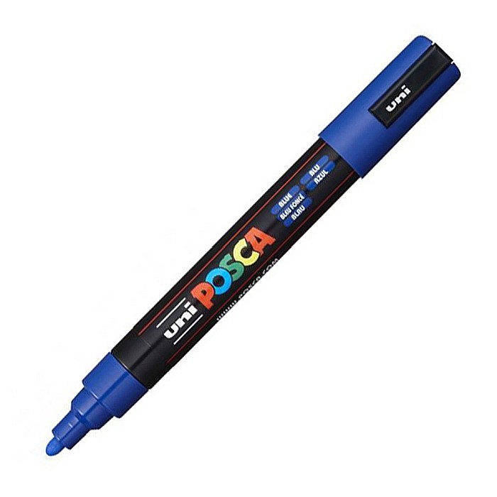 Marker uni pc-5m posca 18-25mm albastru [1]