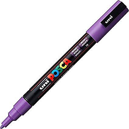 Marker uni pc-3m posca 09-13mm violet [1]
