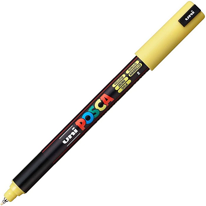Marker uni pc-1mr posca 0.7mm varf fin metalic galben k [1]
