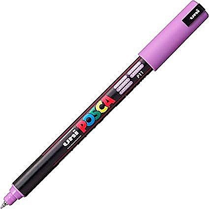 Marker uni pc-1mr posca 0.7mm varf fin metalic mov lavanda [1]