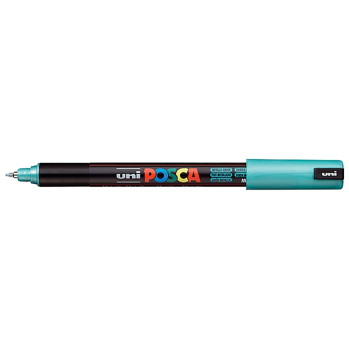 Marker uni pc-1mr posca 0.7mm varf fin metalic verde metal k [1]