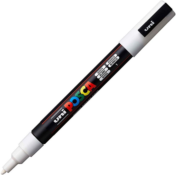 Marker uni pc-3m posca 09-13mm alb [1]