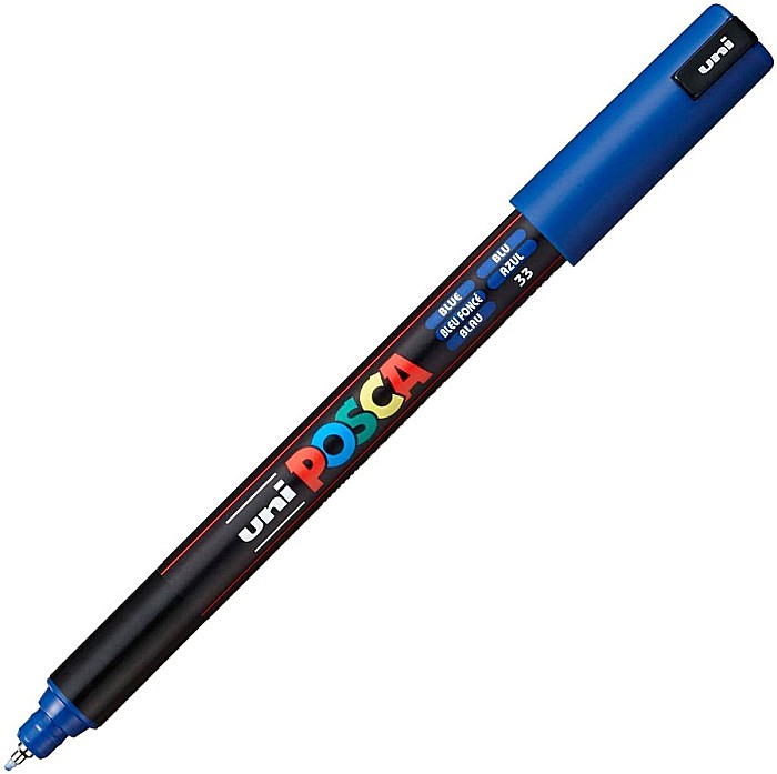 Marker uni pc-1mr posca 0.7mm varf fin metalic albas k [1]