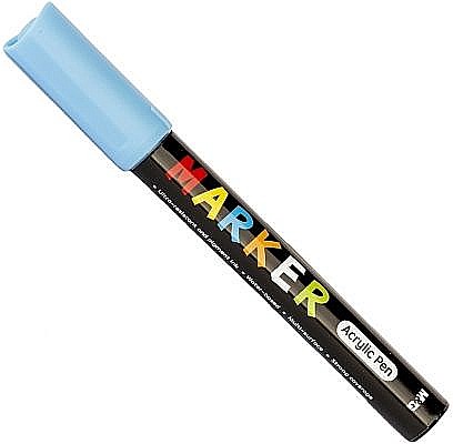 Marker cu vopsea acrilica m&g vf rotund 2mm albs apl976d922 [1]