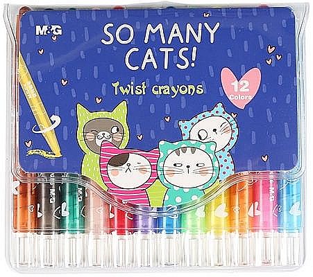 Creioane cerate twistab so many cats 12 cul/set m&g agmx4336 [1]