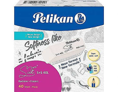 Radiera S+S 40l Silk alb Pelikan [1]