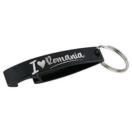 Breloc cu desfacator de sticle romania 7cm negru 5021 [1]