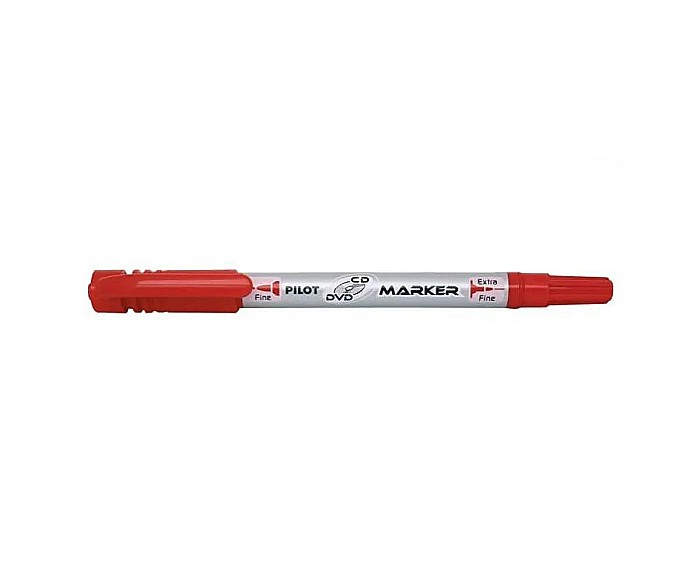 Marker permanent cd/dvd 2 capete twin rosu psca-tmcd-r [1]