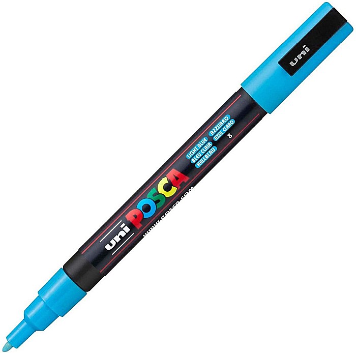 Marker uni pc-3m posca 09-13mm albs deschis [1]