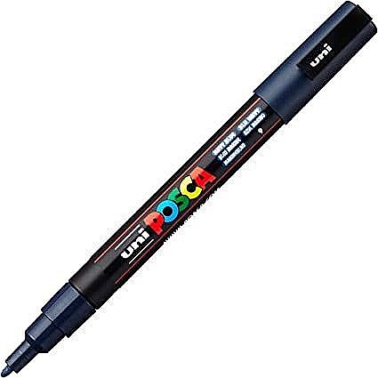 Marker Uni pc-3m Posca 0.9-1.3mm navy blue [1]