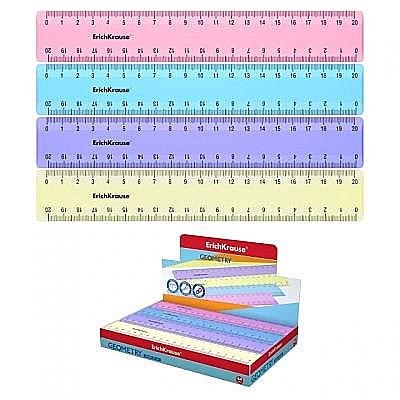 Rigla dim 20cm 4 culori pastelate 49547 [1]