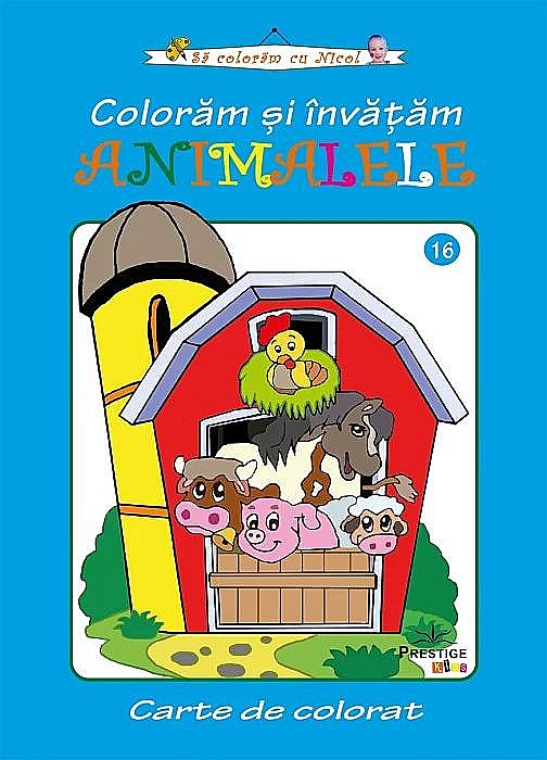 Coloram si invatam animalele -  Carte de colorat [1]