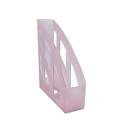 Suport dosare plastic A4 roz transparent Herlitz [1]