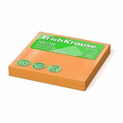 Stick notes hartie 75*75mm 100 coli orange erich 61660 [1]