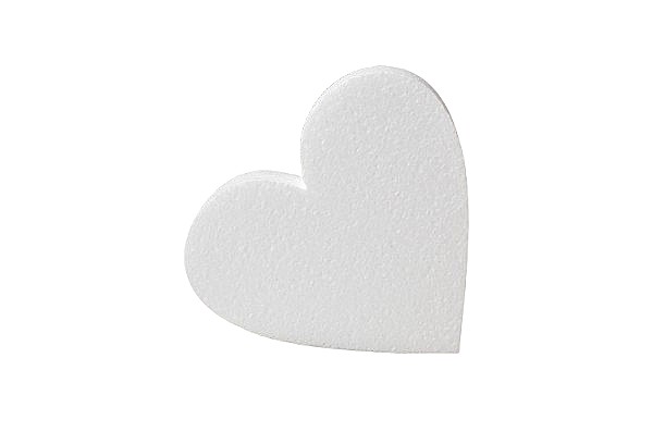 Accesorii craft- inima polistiren 14x13cm grosime 2cm [1]
