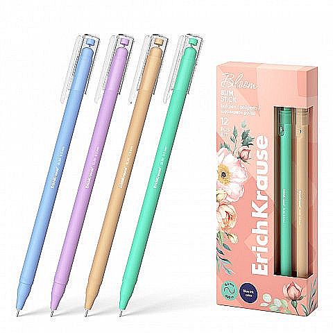 Pix Slim Stick Pastel Bloom albastru 0.7 mm ErichKrause [1]